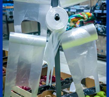 T-shirt bags on roll