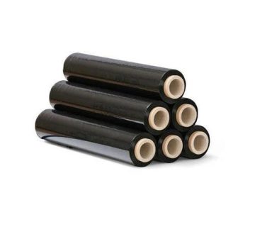 black stretch film roll