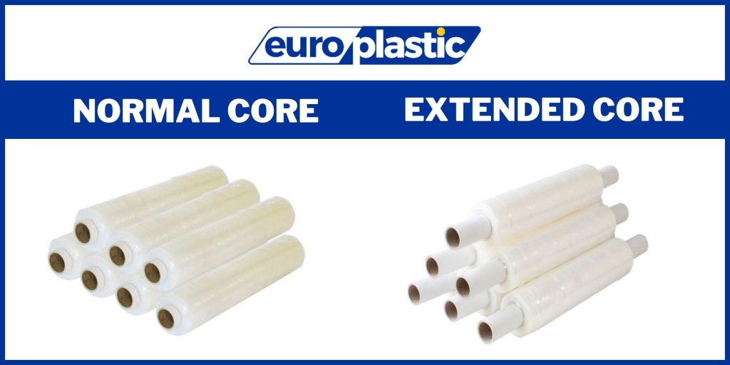 extended core clear hand stretch film