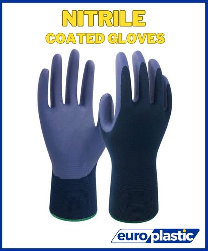nitrile coated safety work gloves