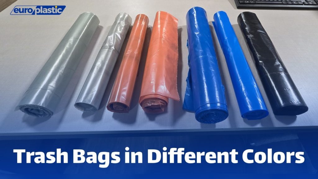 Trash bags different colors and sizes